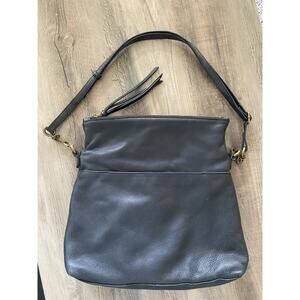 Margot New York Marcy Tote Black Genuine Pebbled Leather Purse Handbag